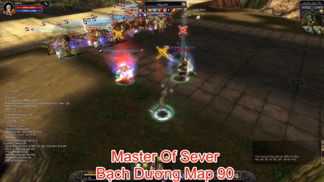 Kèo PvP 5b gold | Vòng loại Master Of Sever | Sro Bạch Dương Map 90