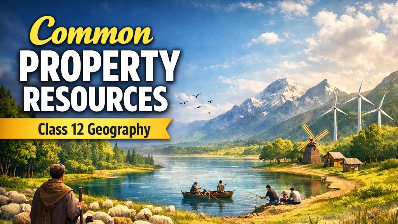 Common Property Resources | Types of Land  | Land Resources and Agriculture | Class 12 Geography