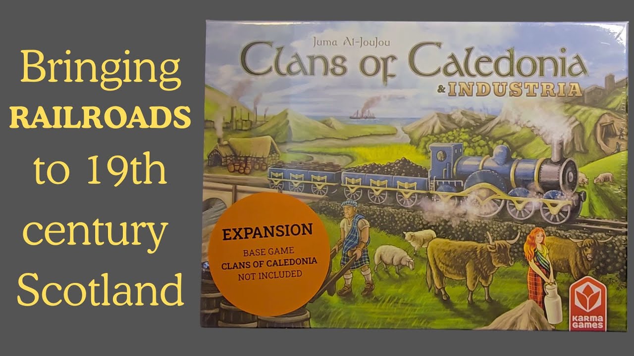 Распаковка дополнения Industria для настольной игры Clans of Caledonia
