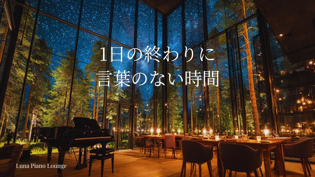 【夜のピアノBGM】心を休める言葉のない時間｜深いリラックスへ導く静かなピアノ｜心を静かに整える癒しの時間｜自律神経をやさしく整える癒しの時間|リラックス音楽｜睡眠用BGM｜ヒーリングミュージック