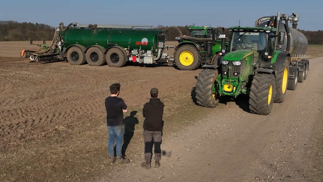 Gülle fahren 2025 - Lohnunternehmen im Einsatz Traktoren & Güllewagen Düngung in der Landwirtschaft