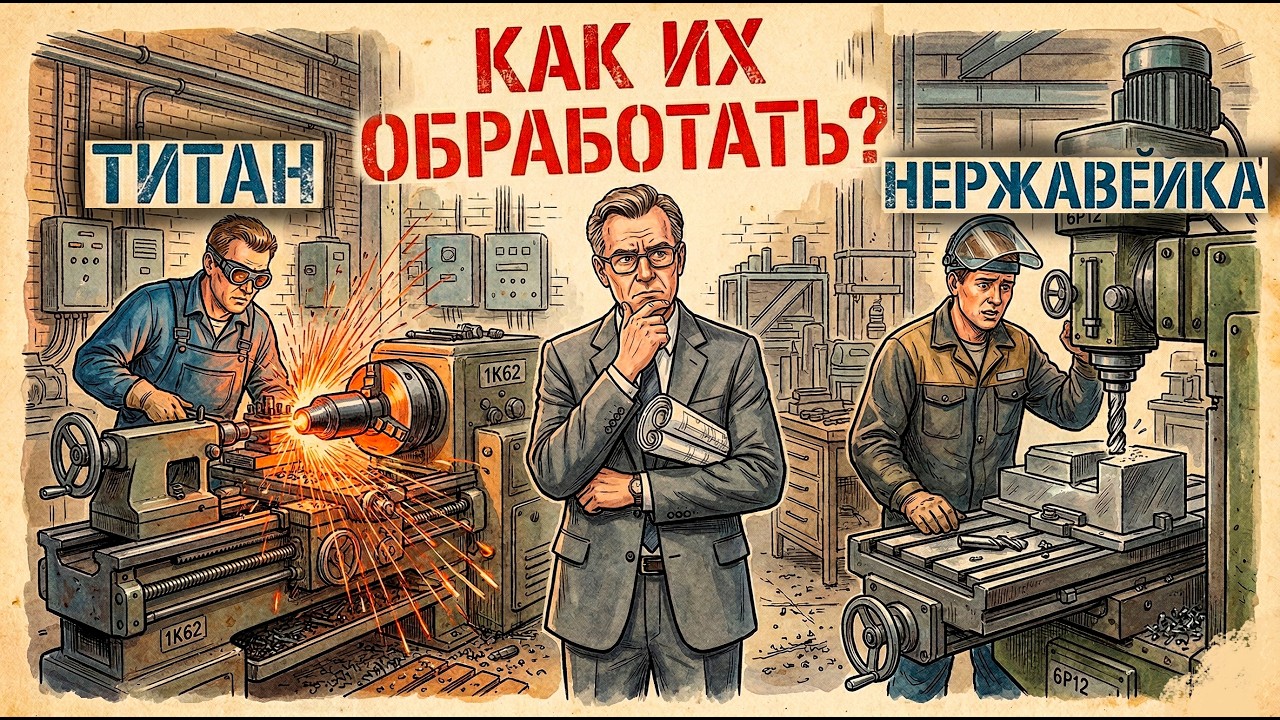 ТИТАН vs НЕРЖАВЕЙКА: Какой металл сложнее в обработке?