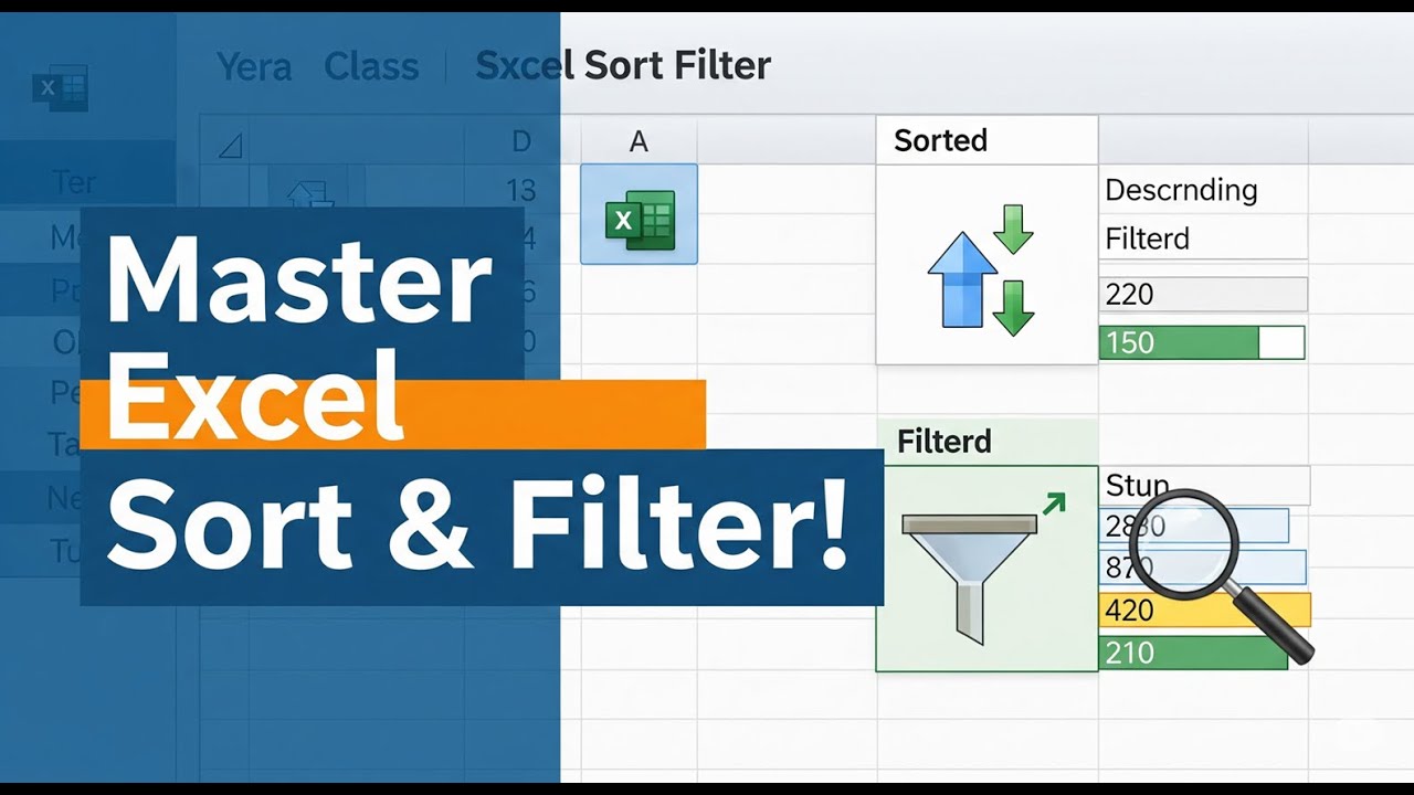 Excel Sort & Filter Secrets: Organize & Find Data Fast ! 🔍 I Lokesh