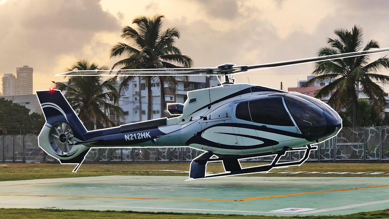 16 Minutos de Helicopteros Aterrizando en el Helipuerto de Santo Domingo