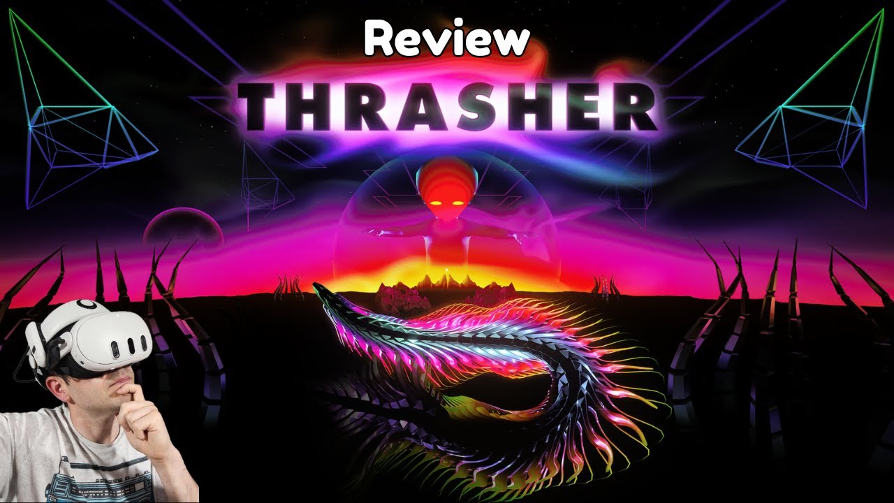 Thrasher Review - How is it compared to Thumper? - Meta Quest - VR - NinjaGuyVR