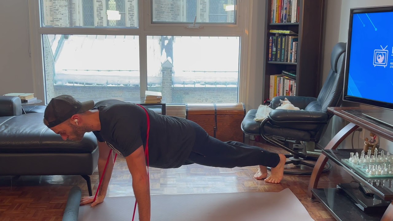 Resistance Band Push Ups