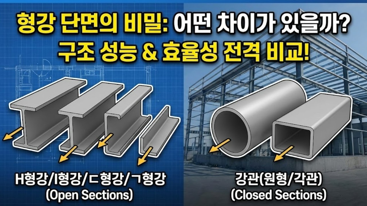 현직 설계자가 알려주는 형강 선택 기준: 성능, 효율, 그리고 시공성 비교