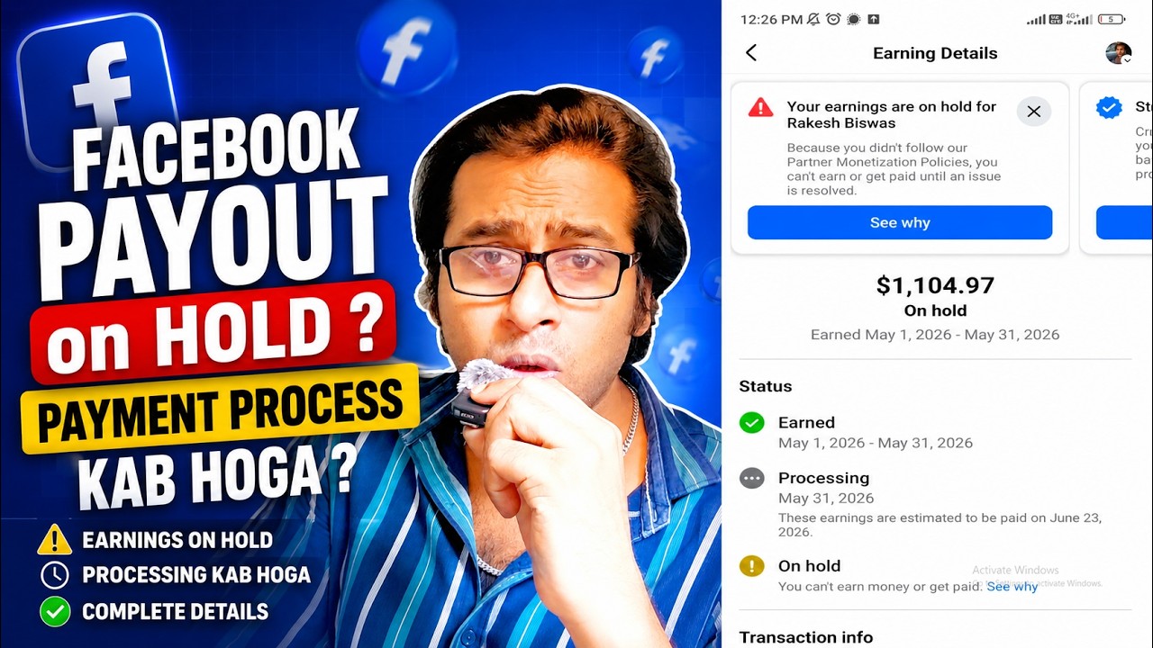 Facebook Payout on HOLD  Avoid Facebook Payout Hold  Fix It Before You Lose Your Earnings!