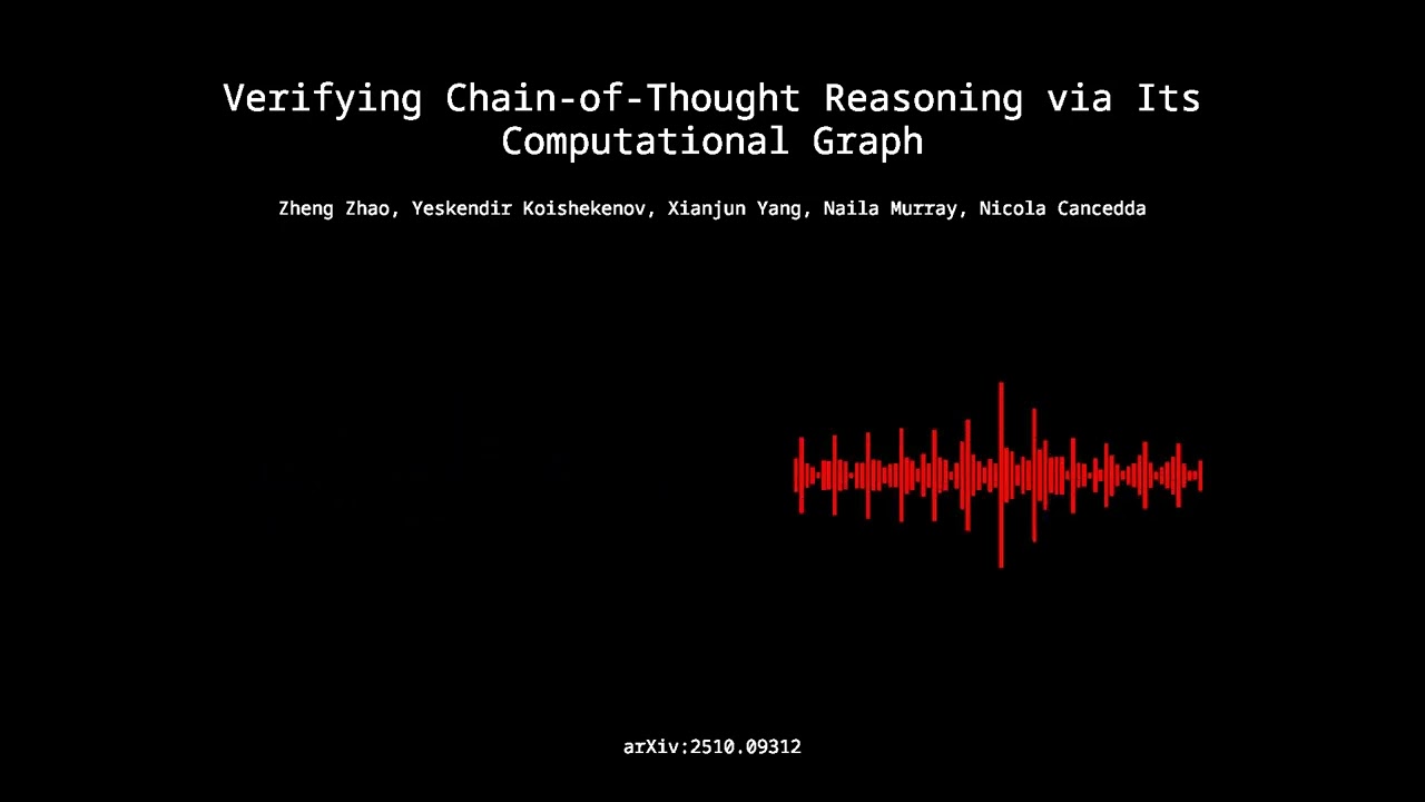 2510.09312 - Verifying Chain of Thought Reasoning via Its Computational Graph