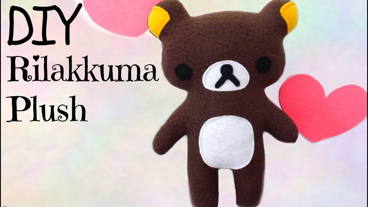 DIY Kawaii Rilakkuma Plush Teddy Bear Toy Sewing Tutorial- How To Make Stuffed Animal Soft Toy