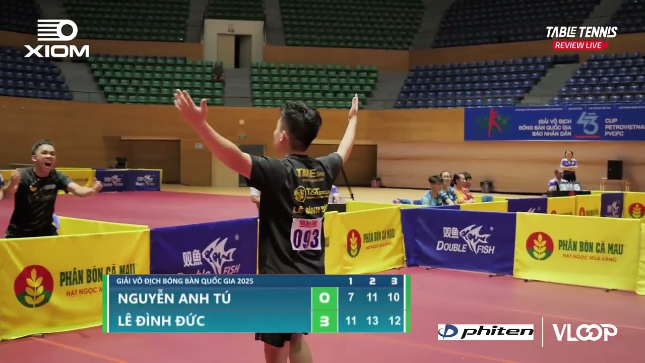 Lê Đình Đức (CAT&T) vs (HN) Nguyễn Anh Tú | Chung Kết Đồng Đội | Giải Vô Địch Bóng Bàn Quốc Gia 2025