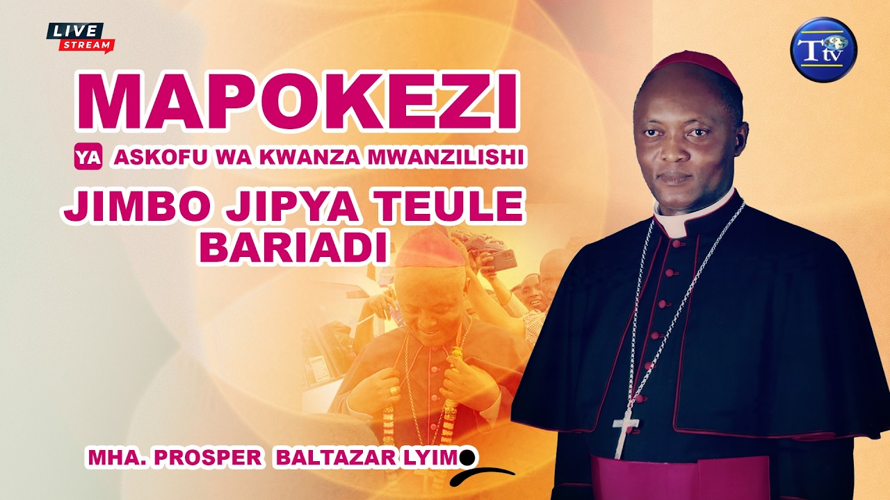 🔴LIVE: MAPOKEZI YA ASKOFU WA KWANZA MWANZILISHI WA JIMBO JIPYA TEULE LA BARIADI