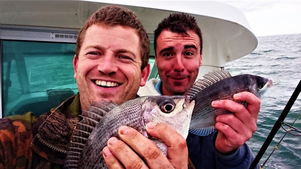 How to catch BLACK BREAM fishing DEEP OFFSHORE REEFS + Bonus bass fishing