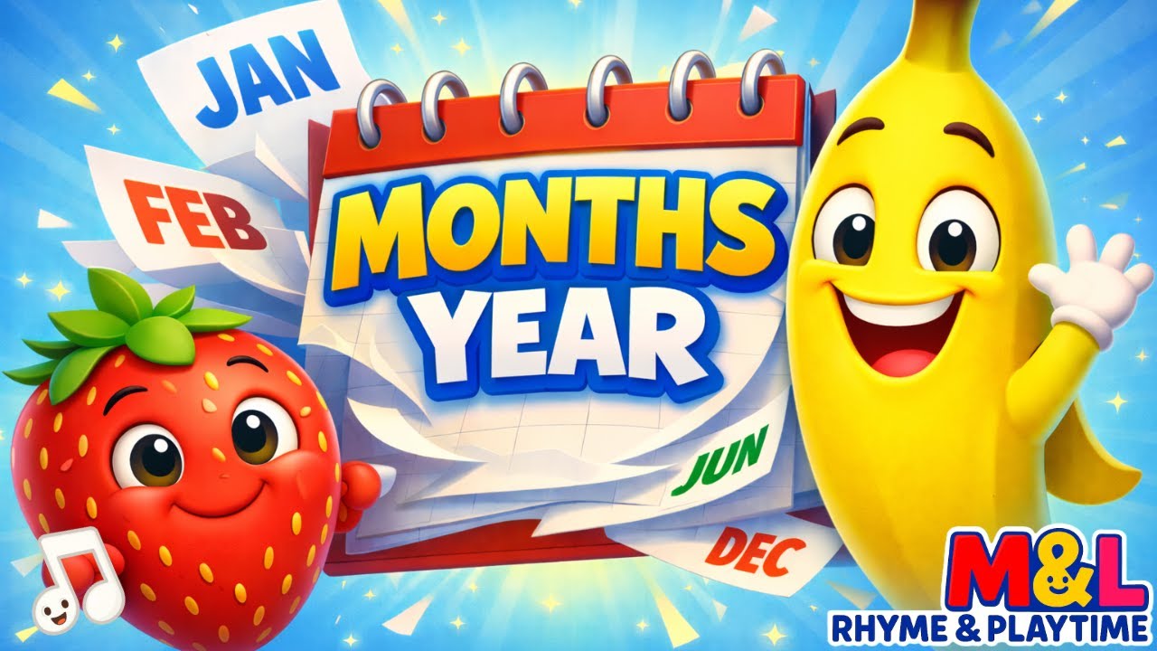 Months of the Year Song for Kids 🍓 | Learn January to December