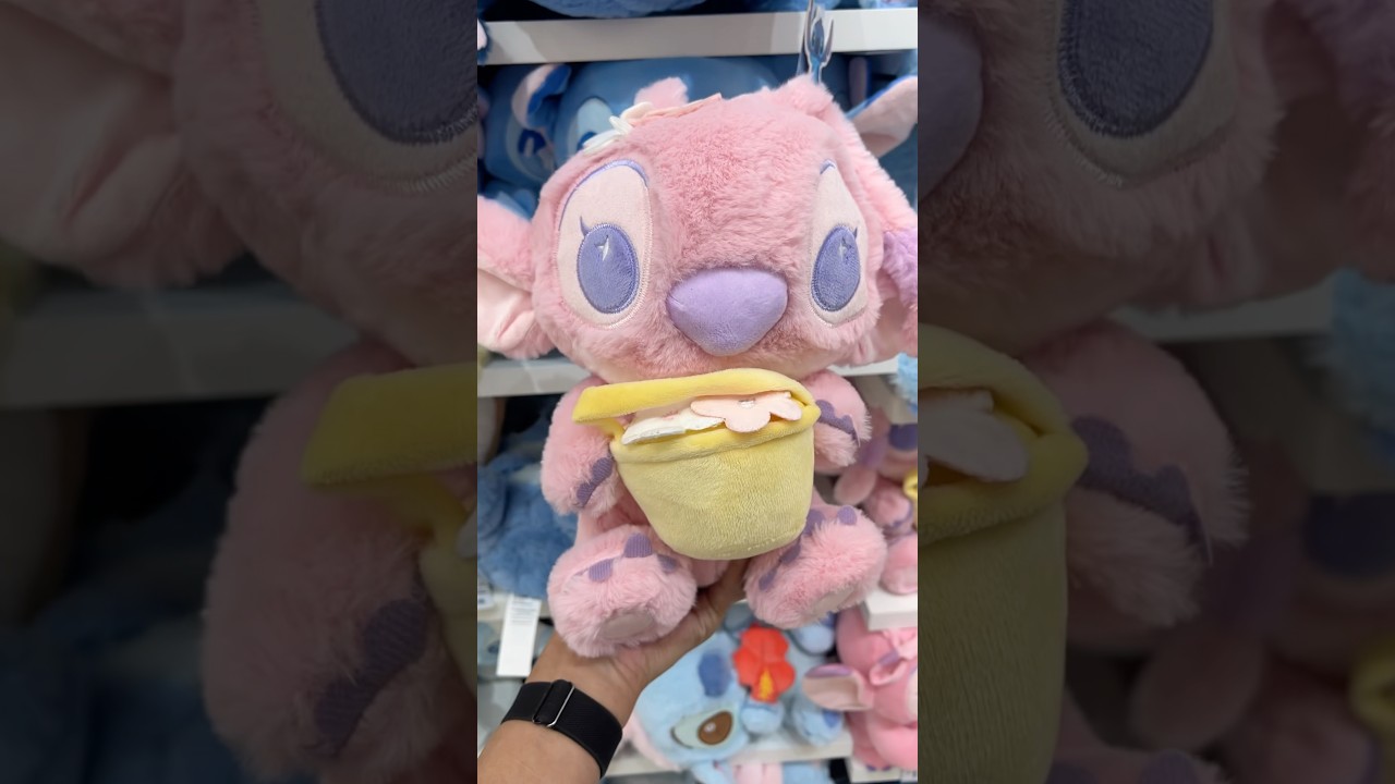 new Disney Stitch and Angel plush at Miniso! 