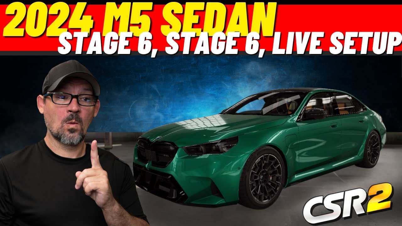 BMW M5 CSR2 2024 года выпуска, седан &mdash; переключение передач &mdash; настройка &mdash; обзор &mdash; настройка в реа...