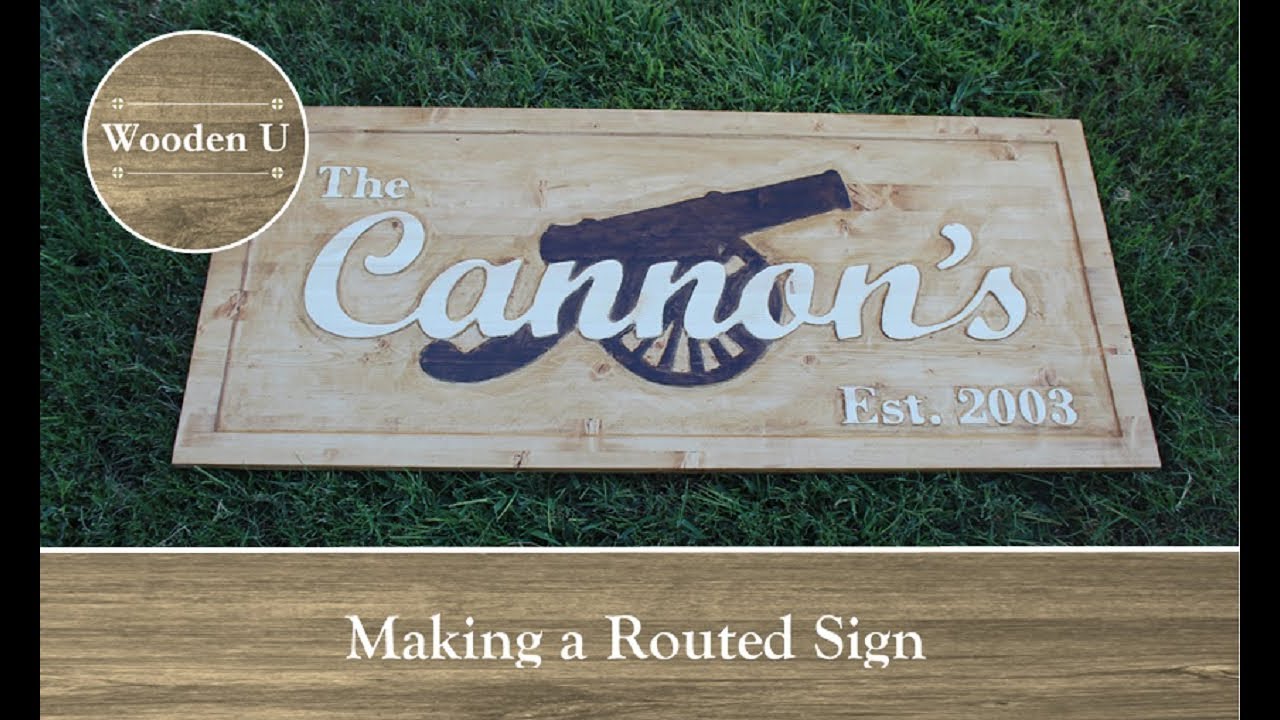 Making a Routed Sign - Wooden U