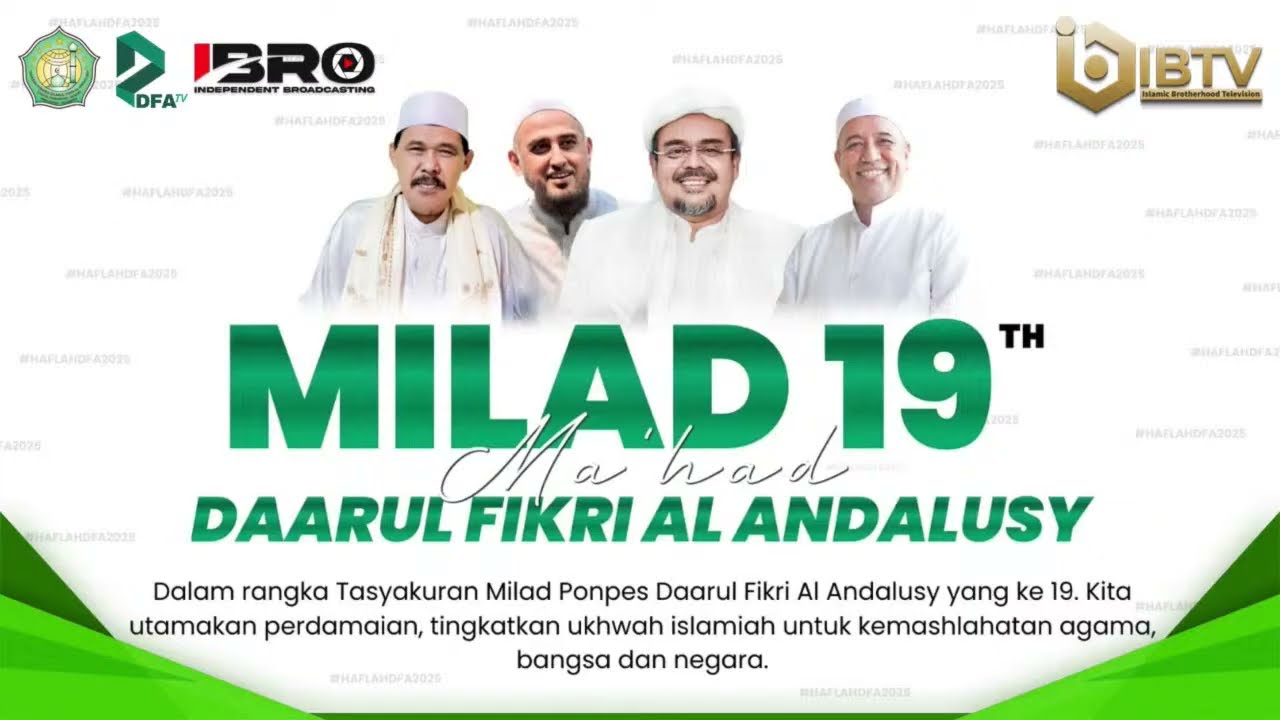 TASYAKURAN MILAD PONPES DAARUL FIKRI AL ANDALUSY KE 19
