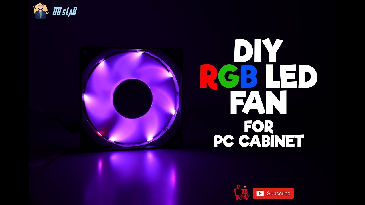 DIY RGB LED Fan Making at Home