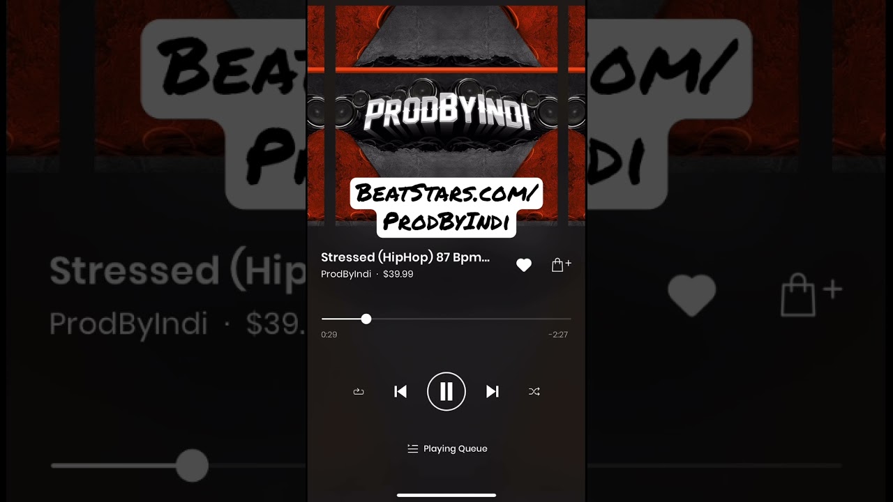 Stressed | HipHop | ProdByIndi #shorts #beats #producers #hiphop #rappers #rap #freestyle