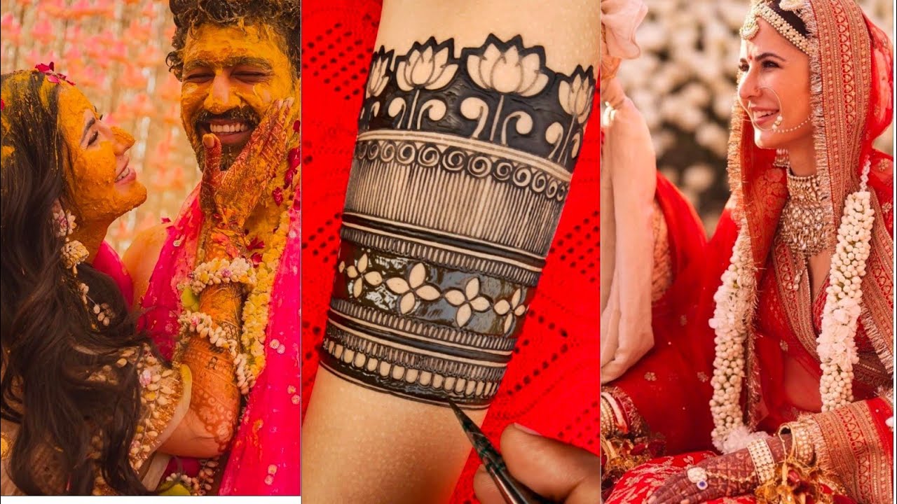 katrina kaif inspired mehndi design||katrina vicky kushal mehndi ceremony designs||bridal mehndi