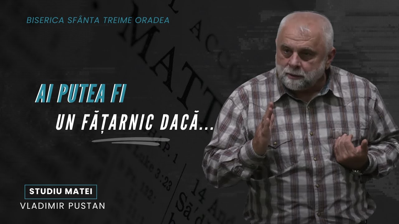 Vladimir Pustan | MATEI | 96. Ai putea fi un fățarnic dacă... | Ciresarii TV | 27.10.2024