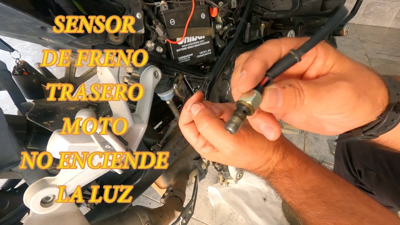 Como reparar sensor de luz de freno trasero en moto benelli trk 251