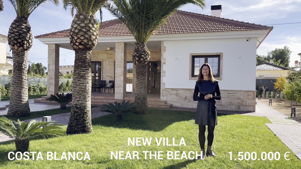 Новая вилла рядом с пляжем || 4 спальни || 1.500.000€ || Коста Бланка