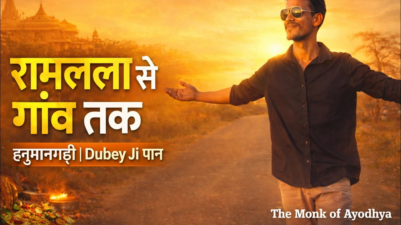 अयोध्या में निमंत्रण,रामलला दर्शन,हनुमानगढ़ी और Dubey Ji का पान | पूरा दिन #dailyvlog #indianvlogger