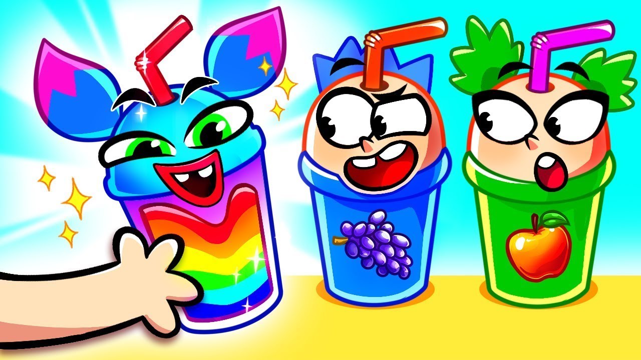 🌈 Rainbow Juice Song! 🍓 Healthy Food and Good Habits Songs🥭 JoySprinkle TV