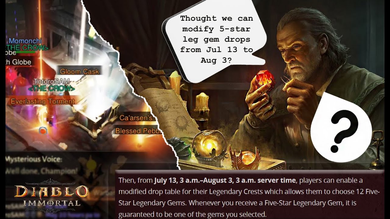 Did Blizzard Forget About Modified ER Drop Rate for 12 Gems? | Diablo Immortal
