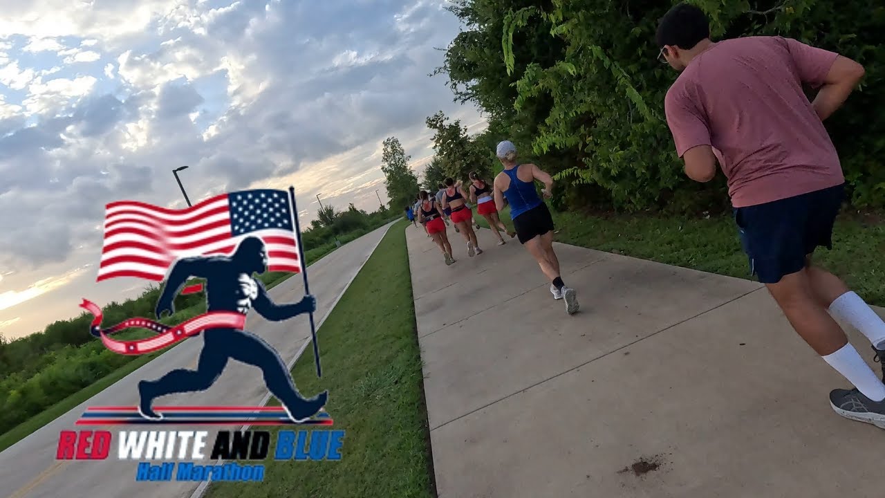 Red, White And Blue 8 Mile Summer Race Hosted by Bigfoot Running Co. | Running a 12K in the TX Heat