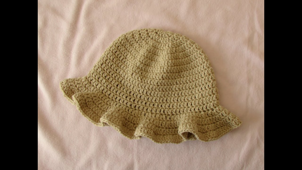 How to crochet a simple women's sun hat - summer hat for beginners