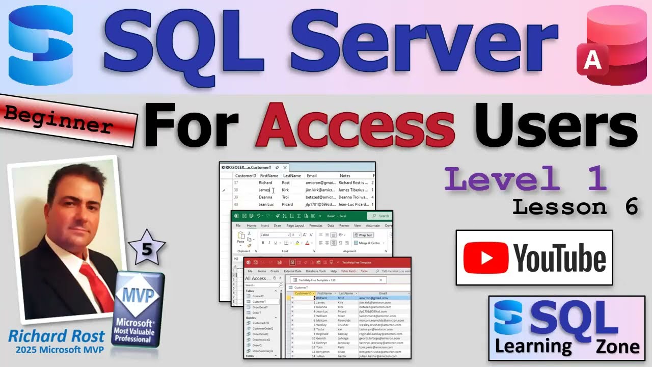 SQL Server для пользователей Access — для начинающих, урок 1, урок 6: Ввод данных в таблицы SQL S...