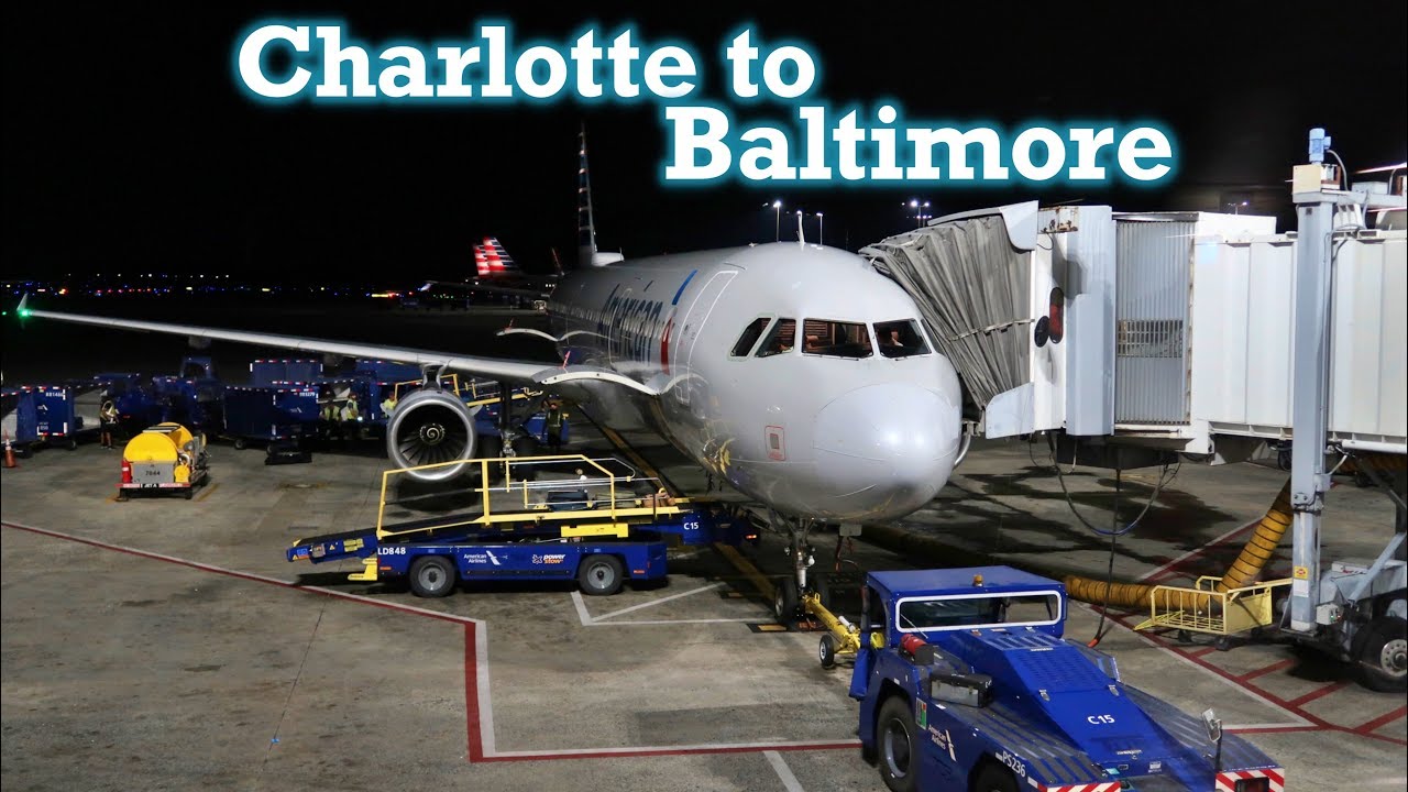 Full Flight: American Airlines A321 Charlotte to Baltimore (CLT-BWI)