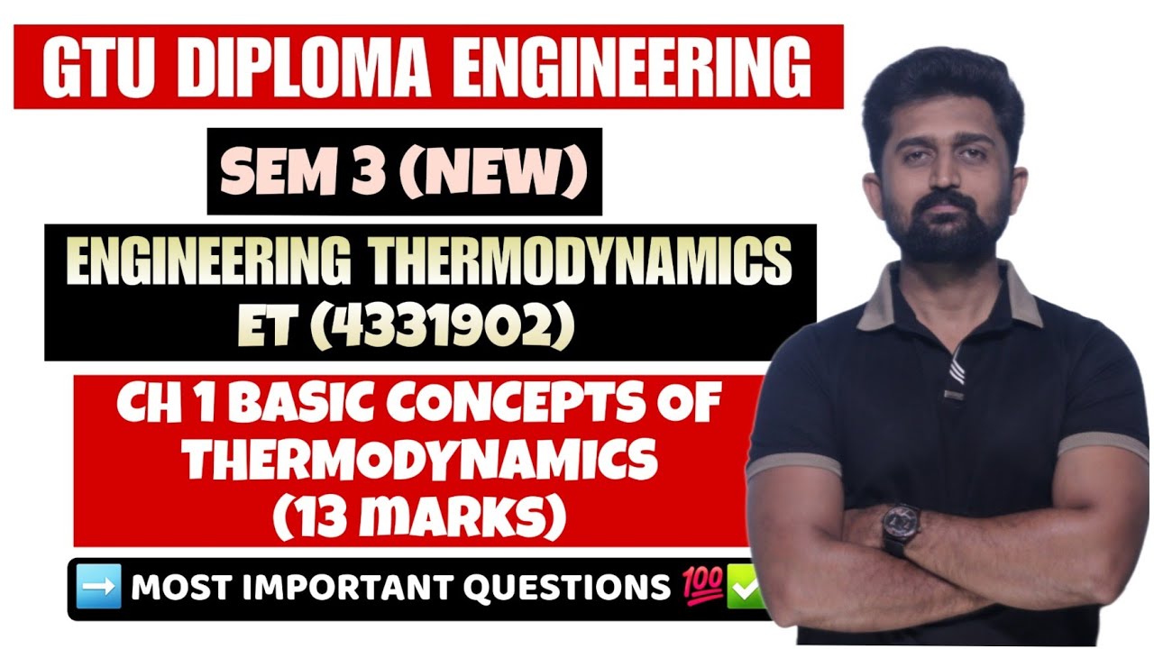 ENGINEERING THERMODYNAMICS CHAPTER 1 IMP | GTU DIPLOMA ENGINEERING | ET CHAPTER 1 IMP | GTU DIPLOMA
