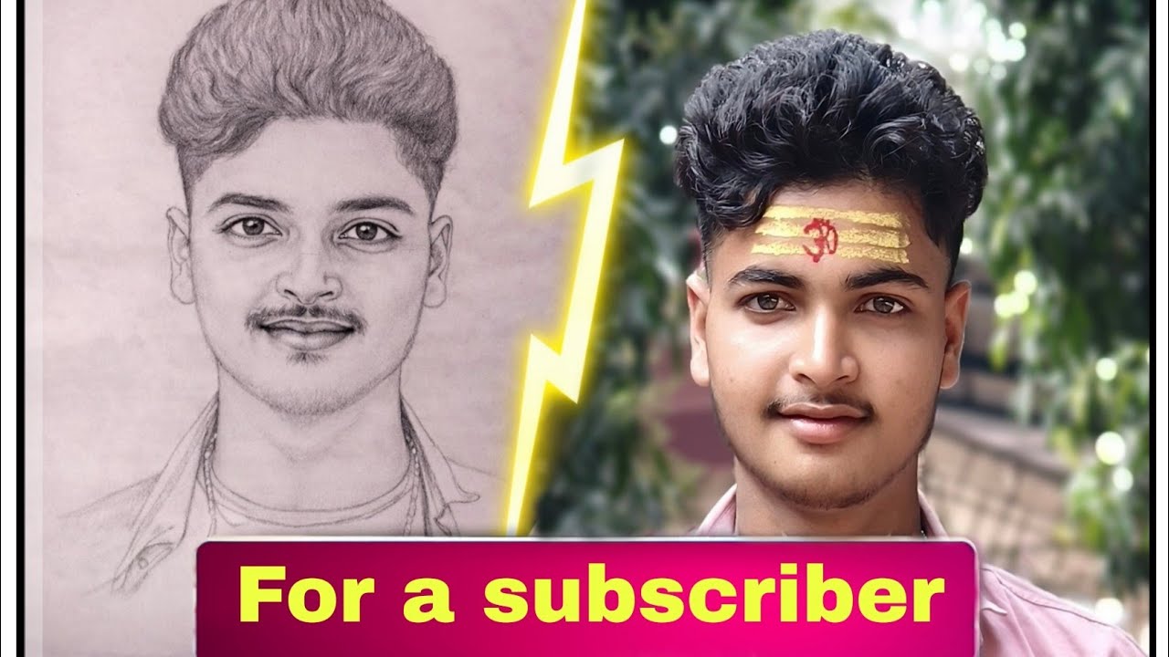  How to make a face sketch// face sketch keise kare.ᴥ