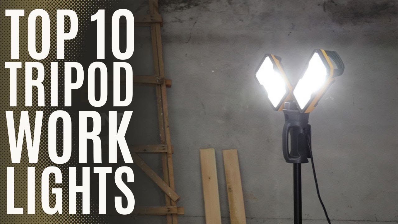 Top 10: Best Tripod LED Work Lights of 2022 / Cordless Work Light with LED Lamps