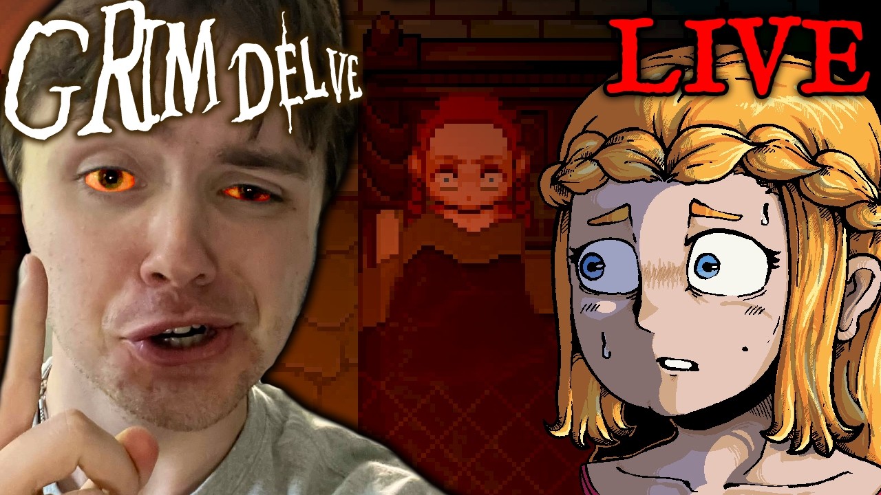 Playing My Disturbing RPG Maker Game Grimdelve! - Developer Commentary LIVE