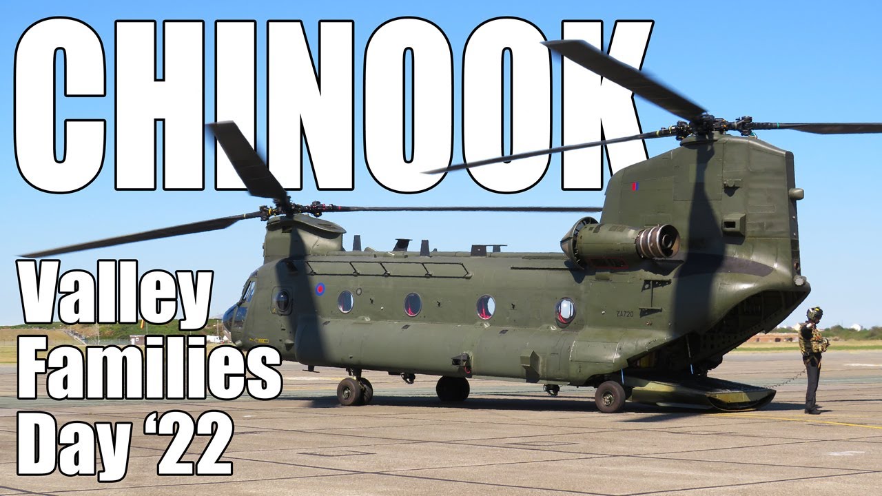 Incredible Chinook at RAF Valley Families Day '22  - Close Up From The Apron - (ZA720) Extended