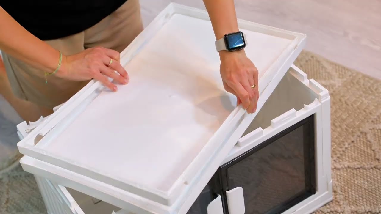 Collapsible and Portable Plastic Cabinet | Organization for Kitchen, Bathroom, and Rooms