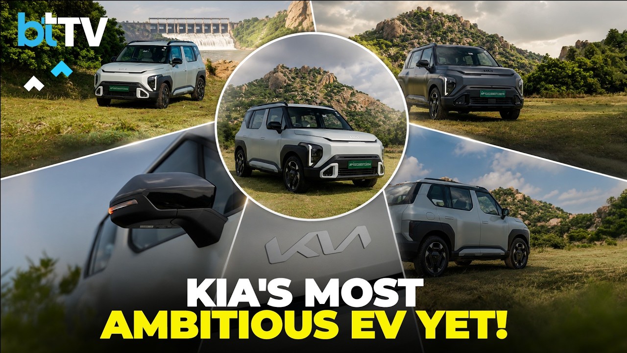 Первый тест-драйв Kia Syros EV: запас хода 526 км, премиальный салон | Лучше, чем Tata Nexon EV?
