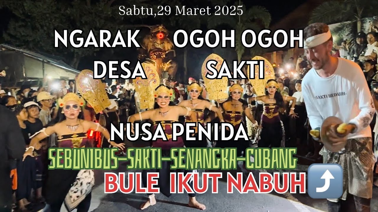 NGARAK OGOH-OGOH DESA SAKTI TAHUN 2025 #ogohogoh #ogohogohbali #nyepi #nyepi2025