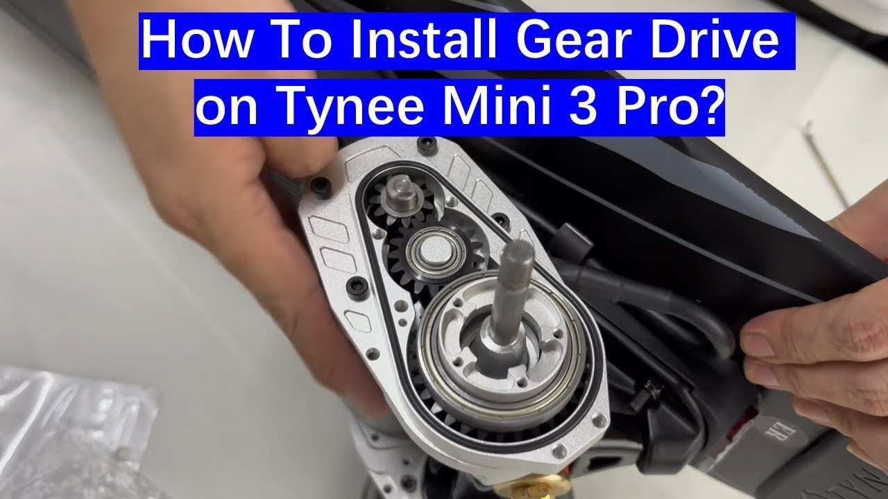 How to install 2.8 gear drive on Tynee street wheels electric skateboard - Tyneeboard.com