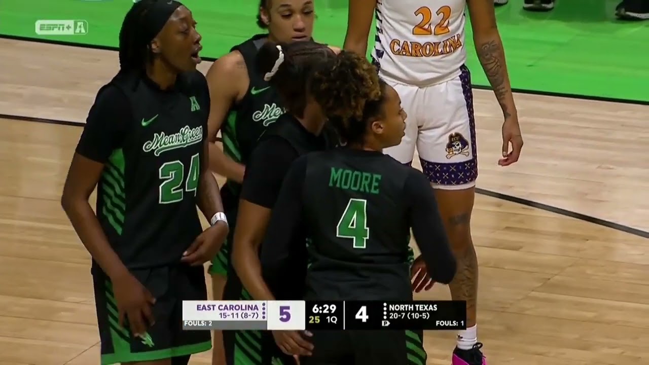 4 OTs! North Texas vs ECU Women’s Basketball Full Game - February 27, 2024