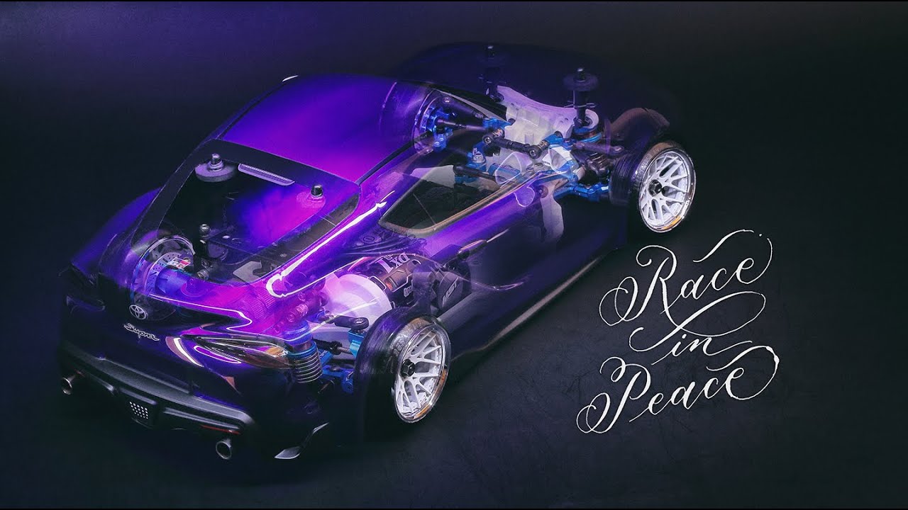 Toyota GR Supra 1/10 RWD RC Drift Car Building & Run on Tracks