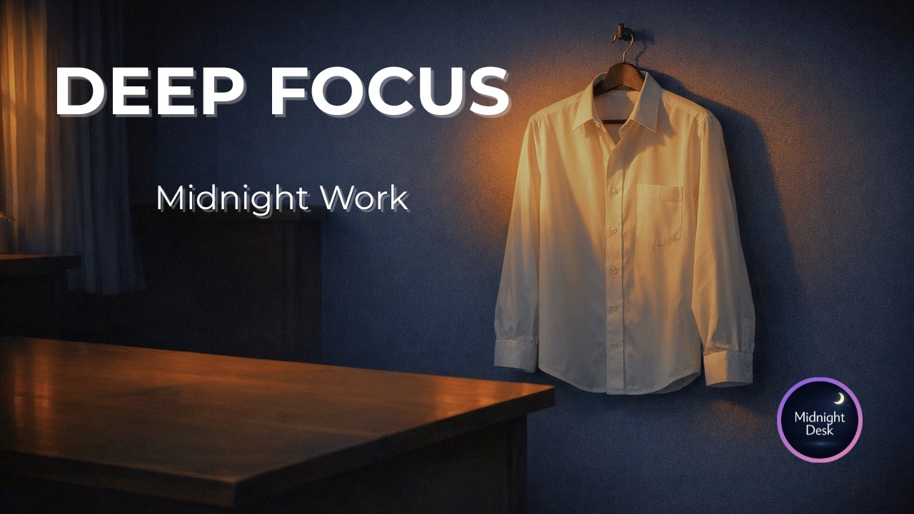 Deep Focus Music for Work | Sunday Blue – Midnight Office Ambient (1 Hour)[Vol.155]