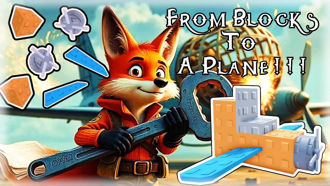 Building a WORKING Plane from Blocks in Roblox! [Build A Plane]