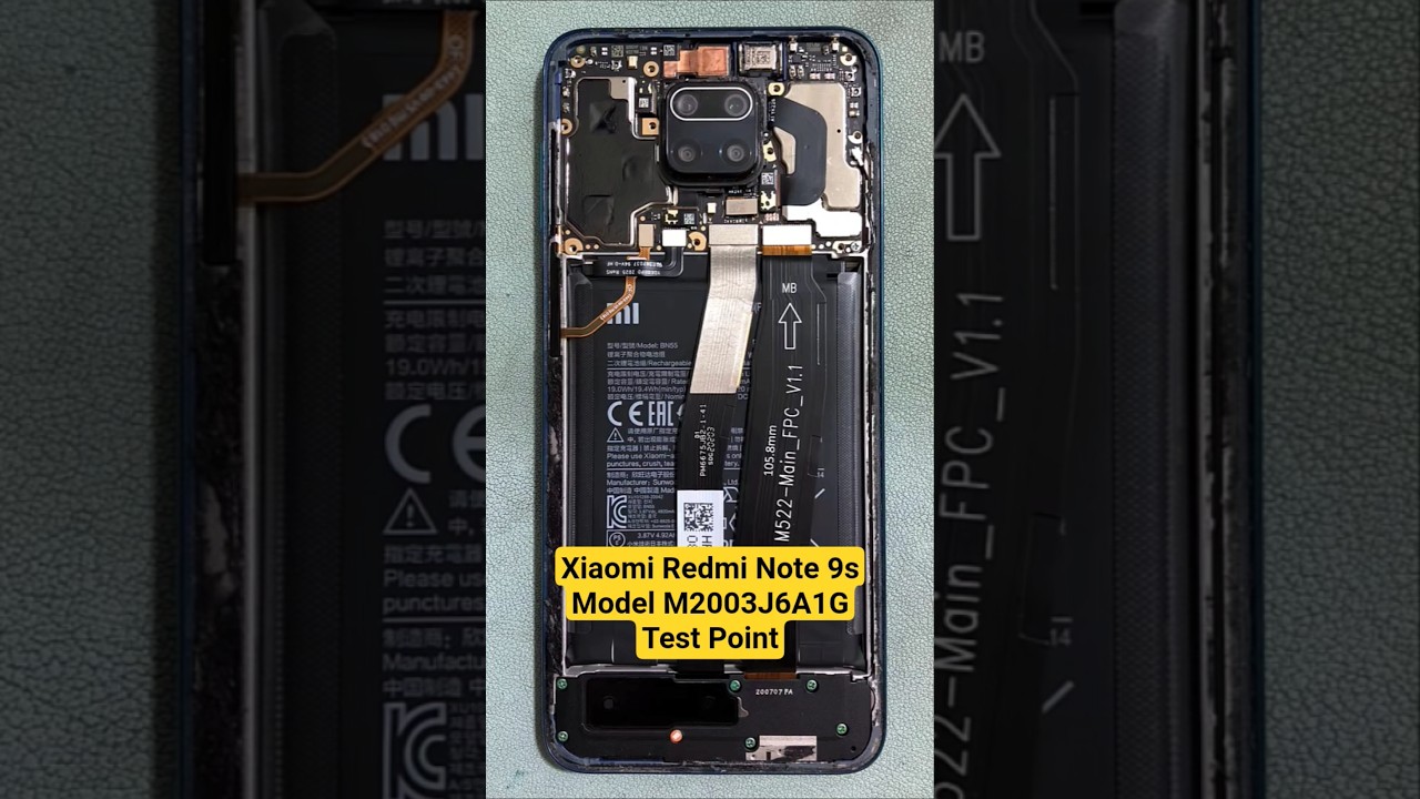 Redmi Note 9S Test Point Redmi M2003J6A1G Test Point Xiaomi Redmi Note 9S Test Point #redmimobile