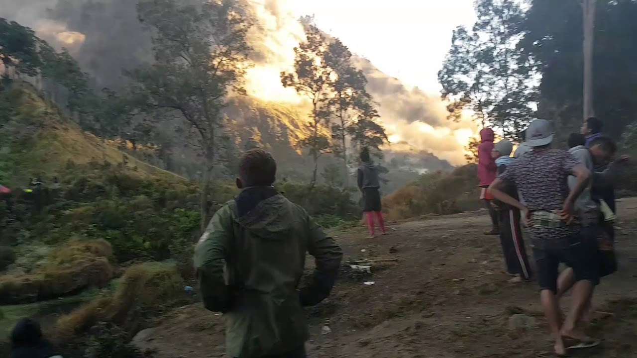 Rinjani lake, Lombok earthquake 29 July 2018